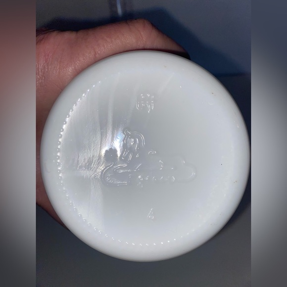 Vintage Milk Glass Pears Soap Advertising Bottle 10” Tall - Picture 3 of 4